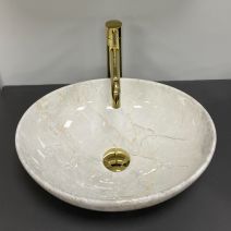 Умивальник (раковина) VBI PARMA LIGHT STONE GLOSSY накладний