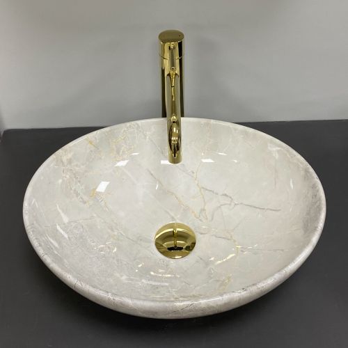 Умивальник (раковина) VBI PARMA LIGHT STONE GLOSSY накладний