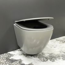Подвесной унитаз VBI VULCANO LIGHT GREY MATT