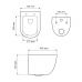 Подвесной унитаз VBI VULCANO LIGHT GREY MATT