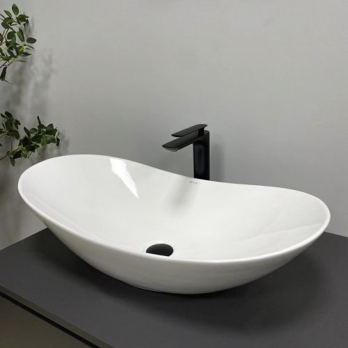 Умивальник (раковина) VBI TURIN L WHITE накладний