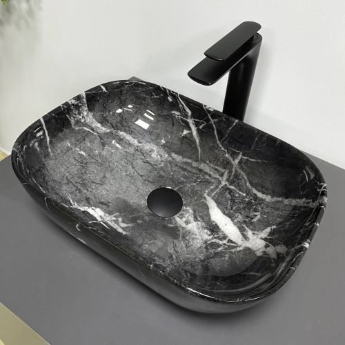 Умывальник (раковина) VBI RAVENNA BLACK OPAL GLOSSY накладной Умывальник (раковина) VBI RAVENNA BLACK OPAL GLOSSY накладной