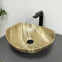 Умивальник (раковина) VBI RONTA BROWN STONE MATT накладний Умивальник (раковина) VBI RONTA BROWN STONE MATT накладний