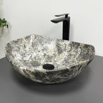 Умивальник (раковина) VBI RONTA DARK GREY STONE MATT накладний Умивальник (раковина) VBI RONTA DARK GREY STONE MATT накладний