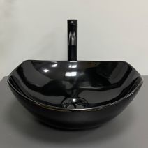 Умивальник (раковина) VBI RONTA DARK BLACK GLOSSY накладний Умивальник (раковина) VBI RONTA DARK BLACK GLOSSY накладний