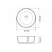 Умивальник (раковина) VBI LARINO WHITE накладний Умивальник (раковина) VBI LARINO WHITE накладний