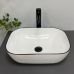 Умывальник (раковина) VBI RAVENNA WHITE BLACK EDGE накладной Умывальник (раковина) VBI RAVENNA WHITE BLACK EDGE накладной