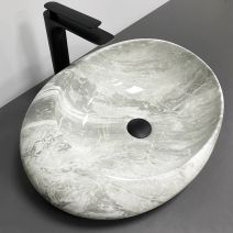 Умивальник (раковина) VBI RICCIA LIGHT STONE GLOSSY накладний Умивальник (раковина) VBI RICCIA LIGHT STONE GLOSSY накладний