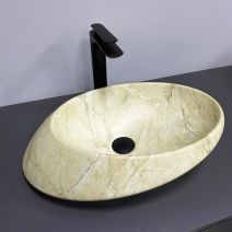 Умивальник (раковина) VBI ROTELLO BEIGE ONYX MATT накладний Умивальник (раковина) VBI ROTELLO BEIGE ONYX MATT накладний