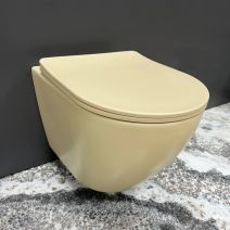 Подвесной унитаз VBI VULCANO BEIGE MATT