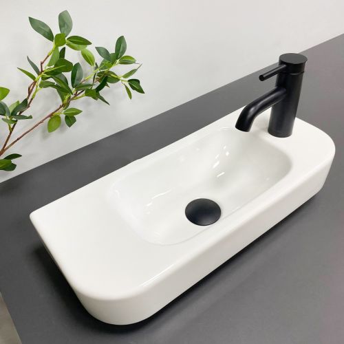 Умивальник (раковина) VBI APRILIA L WHITE підвісний Умивальник (раковина) VBI APRILIA L WHITE підвісний