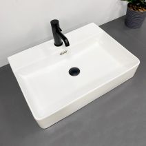 Умивальник (раковина) VBI BITONTO M WHITE накладний підвісний