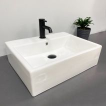 Умивальник (раковина) VBI TERAMO M WHITE накладний підвісний