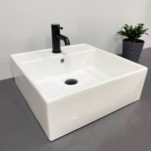 Умивальник (раковина) VBI TERAMO WHITE накладний підвісний