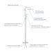 Душова система із термостатом для ванної Grohe New Tempesta Cosmop. System 26672000