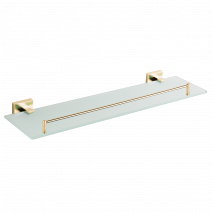 Полка стеклянная VBI MARS BRUSHED GOLD