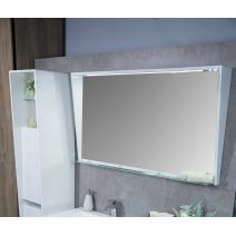 Зеркальный шкаф MC-Peggy - белый глянцевый - 1250 - 700