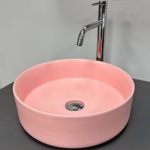 Умивальник (раковина) VBI PRATO PINK MATT накладний