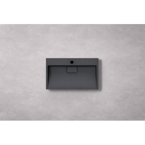 Умивальник (раковина) VBI ESTE 60 BLACK 1/O накладний підвісний