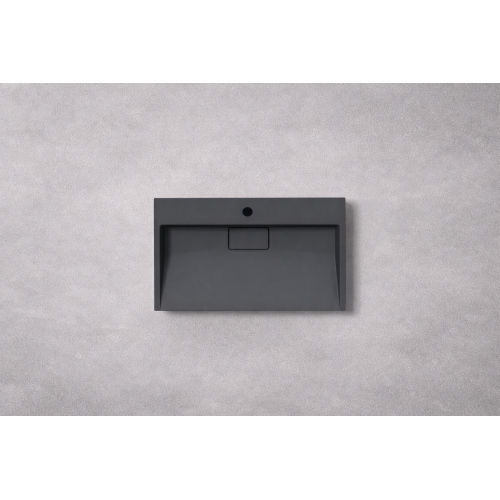 Умивальник (раковина) VBI ESTE 70 BLACK 1/O накладний підвісний