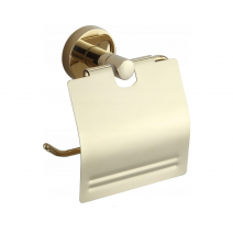 Тримач для туалетного паперу з кришкою VBI VENUS GOLD