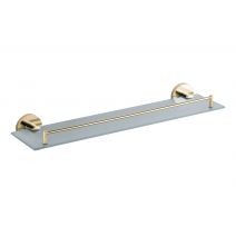 Полка стеклянная VBI VENUS BRUSH GOLD