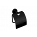 Тримач для туалетного паперу з кришкою VBI URANUS BLACK