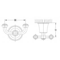 гачок Omnires Art Line gold (AL53120GL)