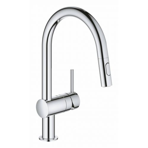 Смеситель для кухни с выдвижным изливом Grohe Minta 32321002