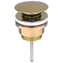 Донний клапан для раковини VBI GOLD click-clack універсальний