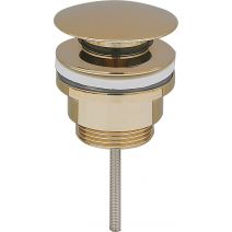 Донний клапан для раковини VBI BRUSHED GOLD click-clack універсальний