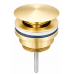 Донний клапан для раковини VBI BRUSHED GOLD click-clack універсальний Донний клапан для раковини VBI BRUSHED GOLD click-clack універсальний