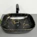 Умивальник (раковина) VBI RAVENNA MARBLE BLACK MATT накладний