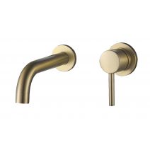 Змішувач для раковини VBI MILANO BRUSHED GOLD прихованого монтажу