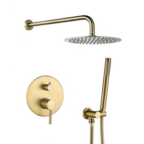 Душева система VBI MILANO BRUSHED GOLD прихованого монтажу