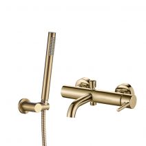 Змішувач для ванни та душу VBI MILANO BRUSHED GOLD настінний