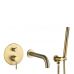 Змішувач для ванни та душу VBI MILANO BRUSHED GOLD прихованого монтажу