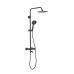Душовий гарнітур VBI MILANO BLACK з термостатом та виливом Душовий гарнітур VBI MILANO BLACK з термостатом та виливом