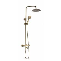Душовий гарнітур VBI MILANO BRUSHED GOLD з термостатом та виливом