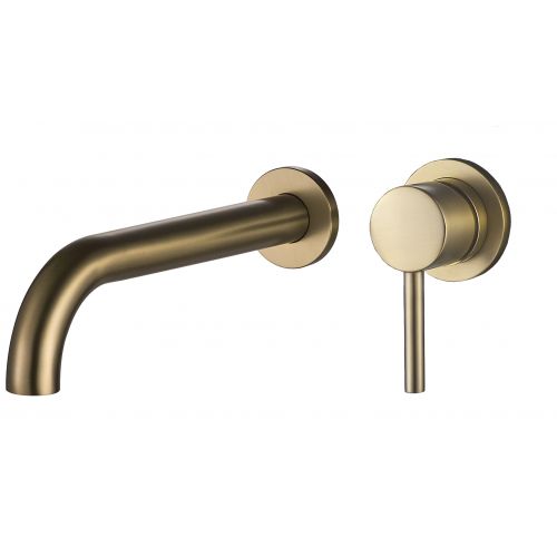 Змішувач для раковини VBI MILANO LONG BRUSHED GOLD прихованого монтажу