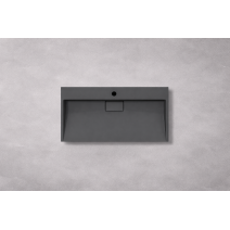 Умивальник (раковина) VBI ESTE 90 BLACK 1/O накладний підвісний