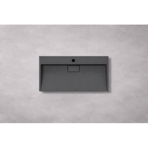 Умивальник (раковина) VBI ESTE 90 BLACK 1/O накладний підвісний