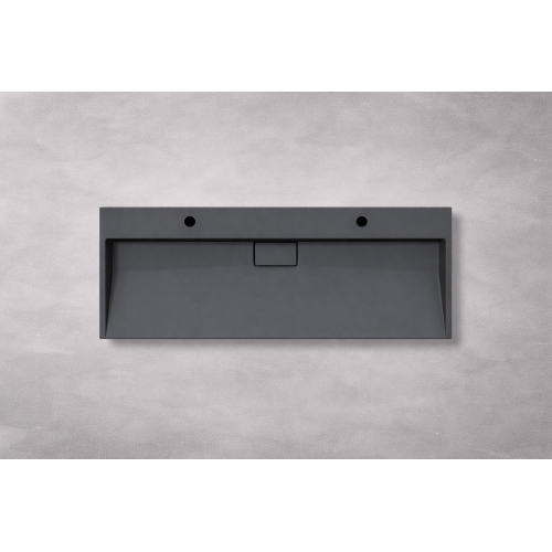 Умивальник (раковина) VBI ESTE 120 BLACK 2/O накладний підвісний Умивальник (раковина) VBI ESTE 120 BLACK 2/O накладний підвісний