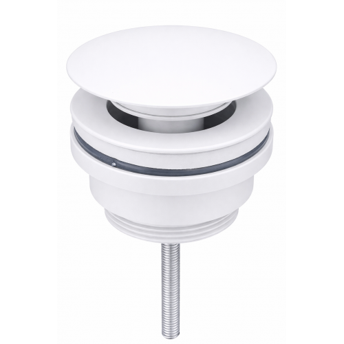 Донный клапан для раковины VBI WHITE click-clack универсальный Донный клапан для раковины VBI WHITE click-clack универсальный
