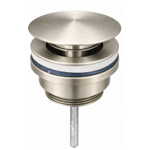 Донний клапан для раковини VBI NICKEL click-clack універсальний