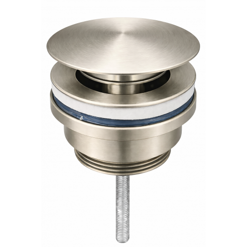 Донний клапан для раковини VBI NICKEL click-clack універсальний