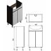Тумба "Моника-50" белая с умывальником "Arteco-50"