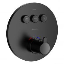 SMART CLICK смеситель для ванны, термостат, скрытый монтаж, 3 режима, кнопки с регулировкой потока