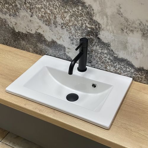 Умывальник (раковина) VBI TEORA 50 WHITE врезной