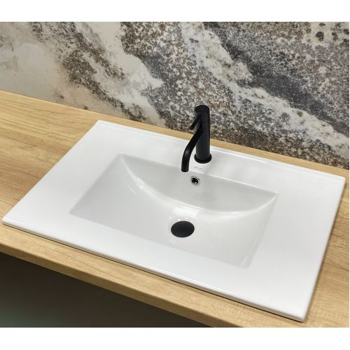 Умивальник (раковина) VBI FERRARA 75 WHITE врізний